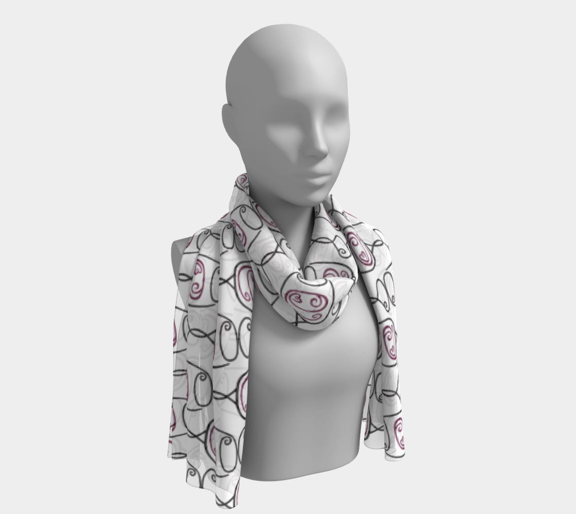 Wine is Always a Good Idea Long Scarf preview