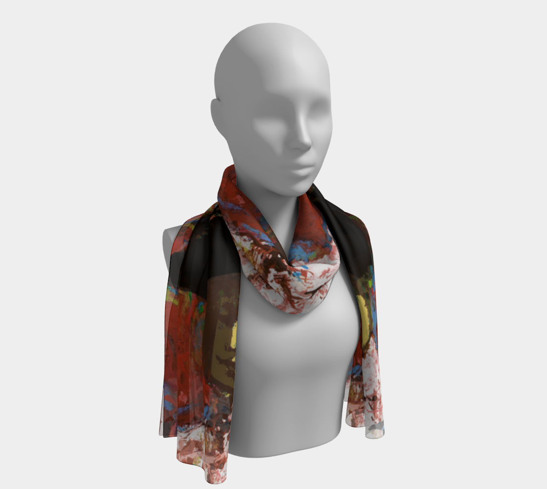 The Simone Triple-Print Museum Scarf preview