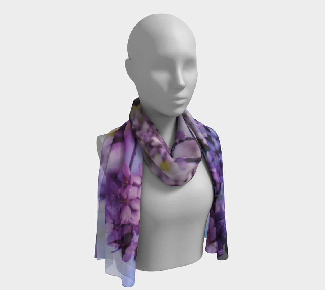 Purple Lilac Tree Long Scarf preview
