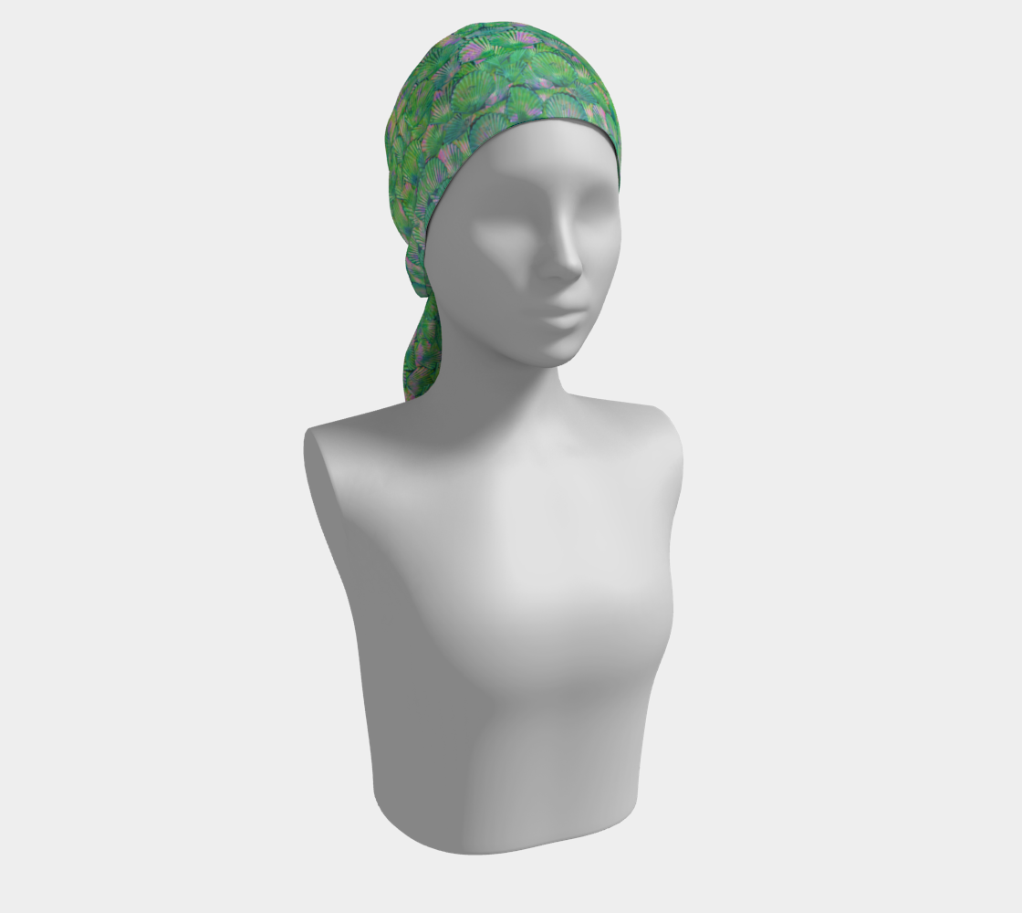Green Mermaid Scale Scarf preview #2