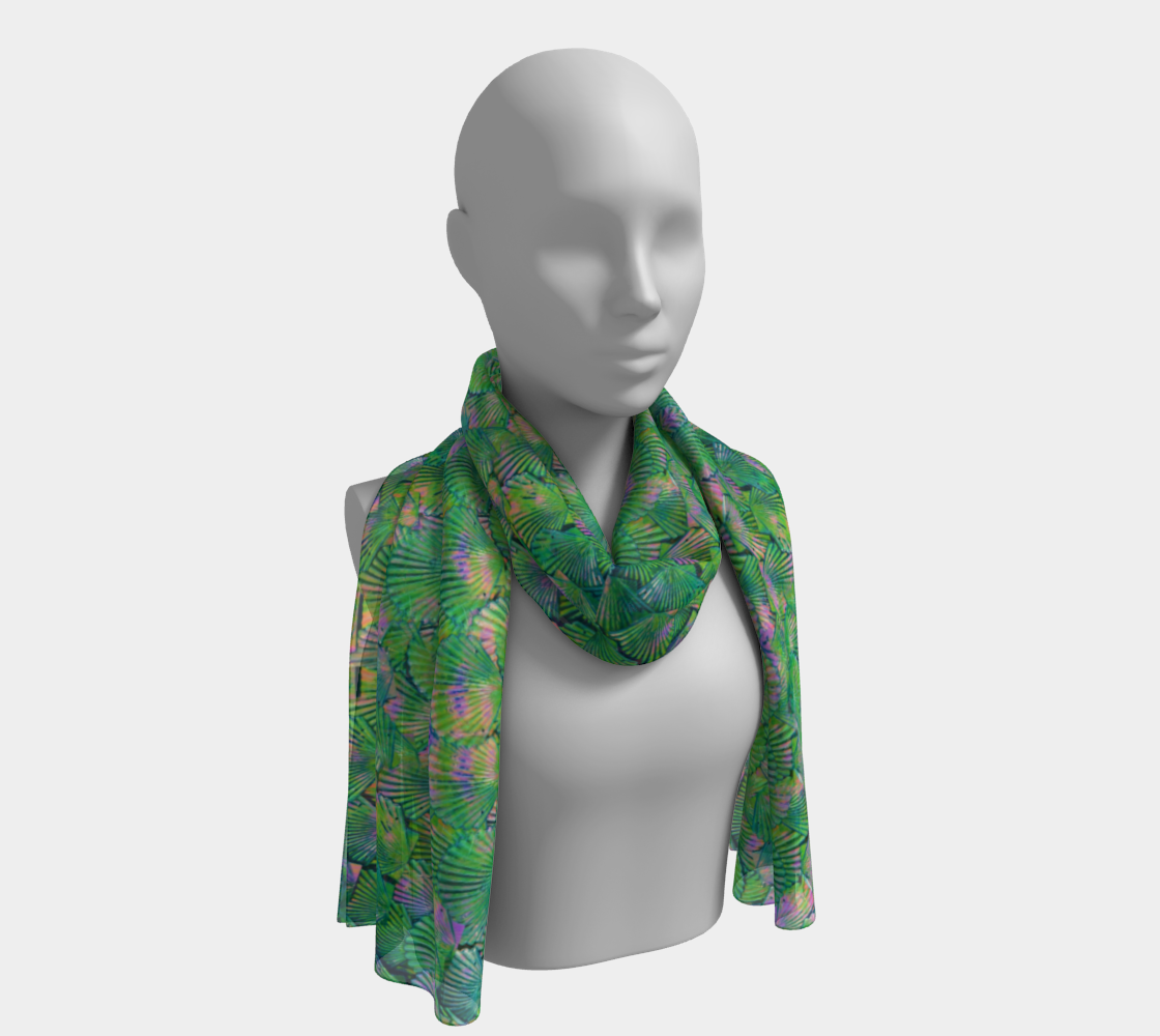 Green Mermaid Scale Scarf preview