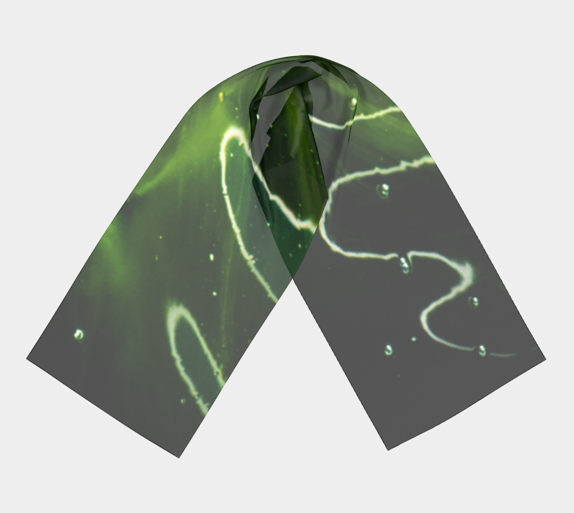Green Algae and Water Long Scarf preview #3