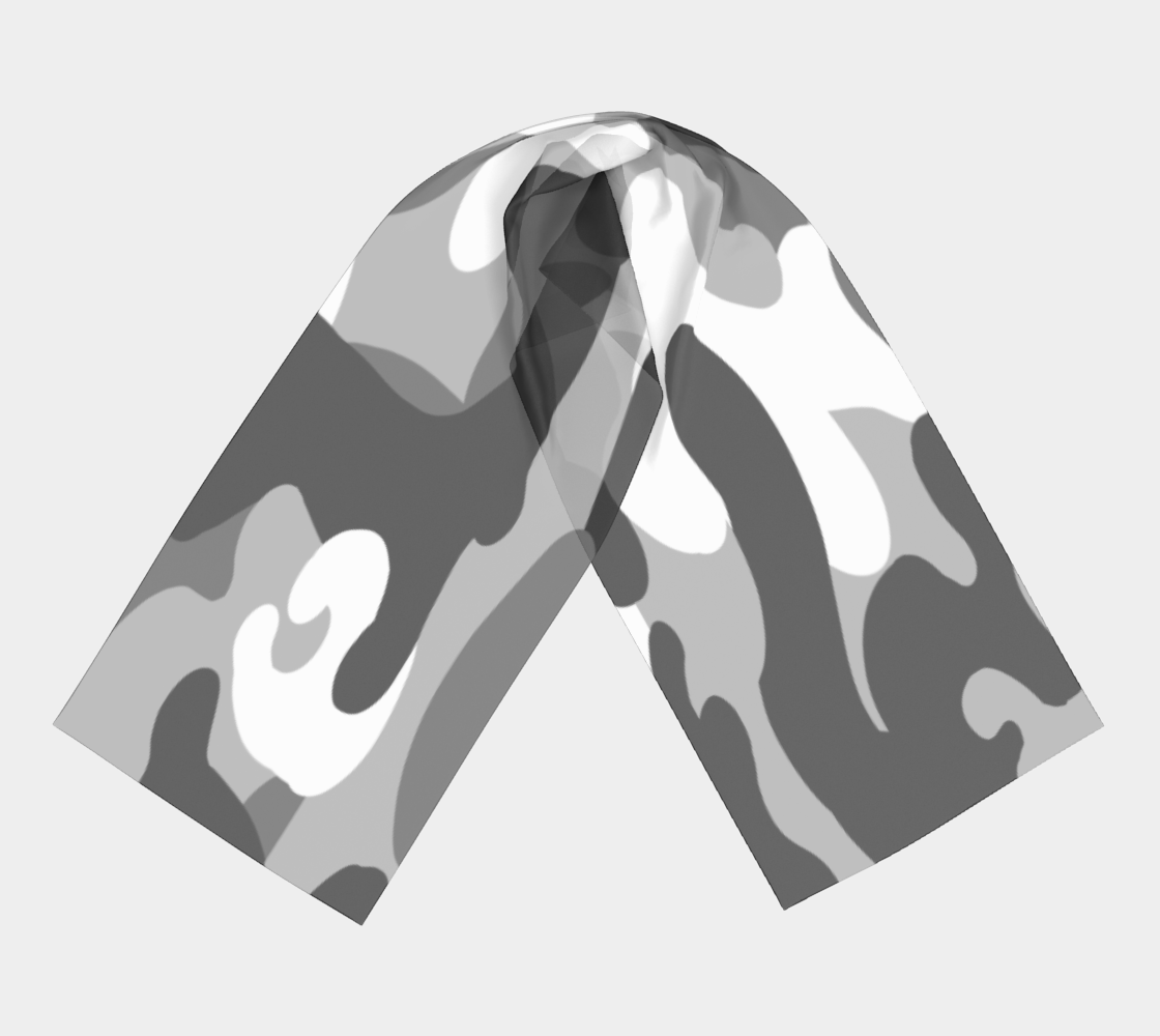 Aperçu de Black Camo Long Scarf #3