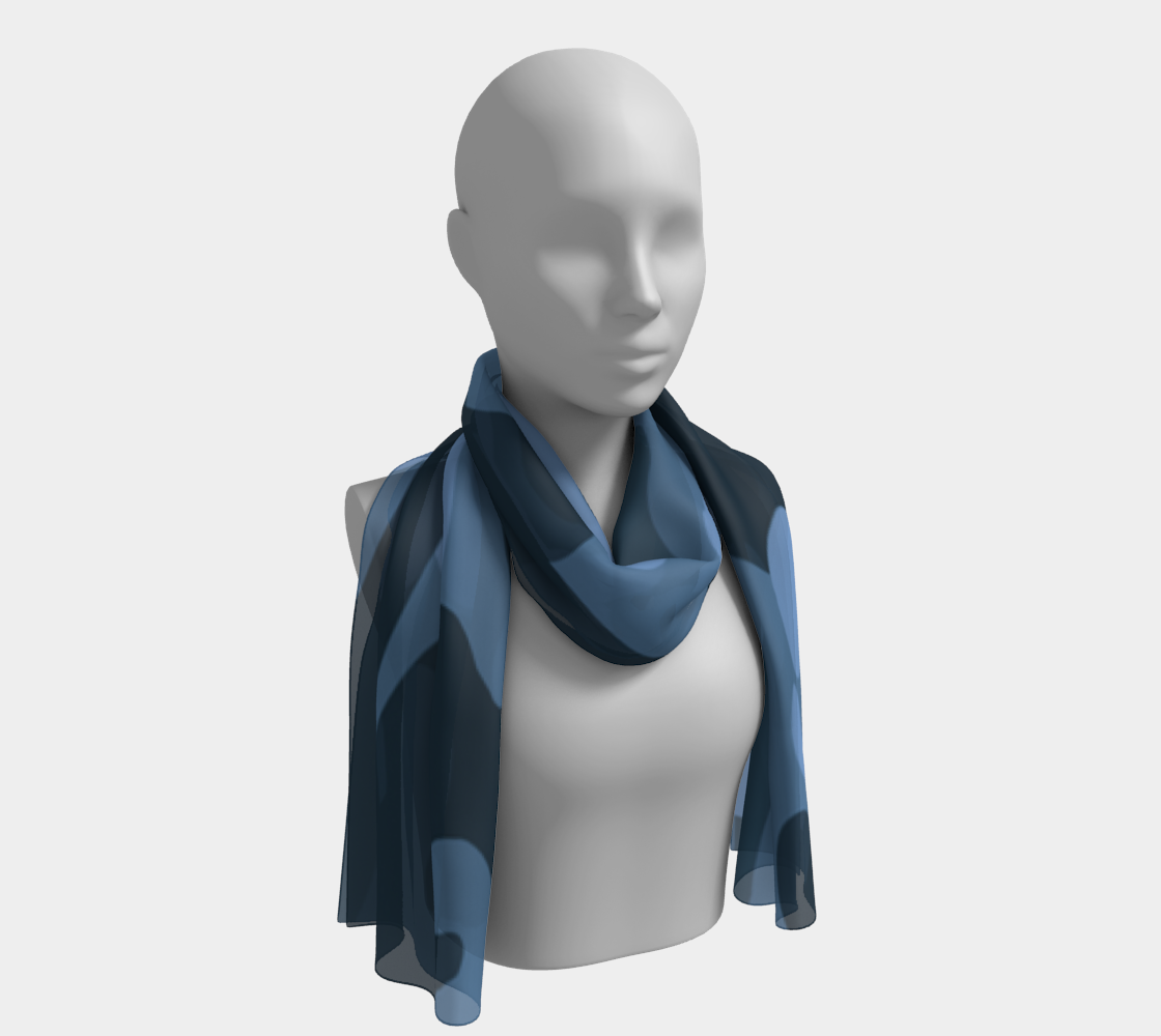 Aperçu de Blue Camo Long Scarf #1