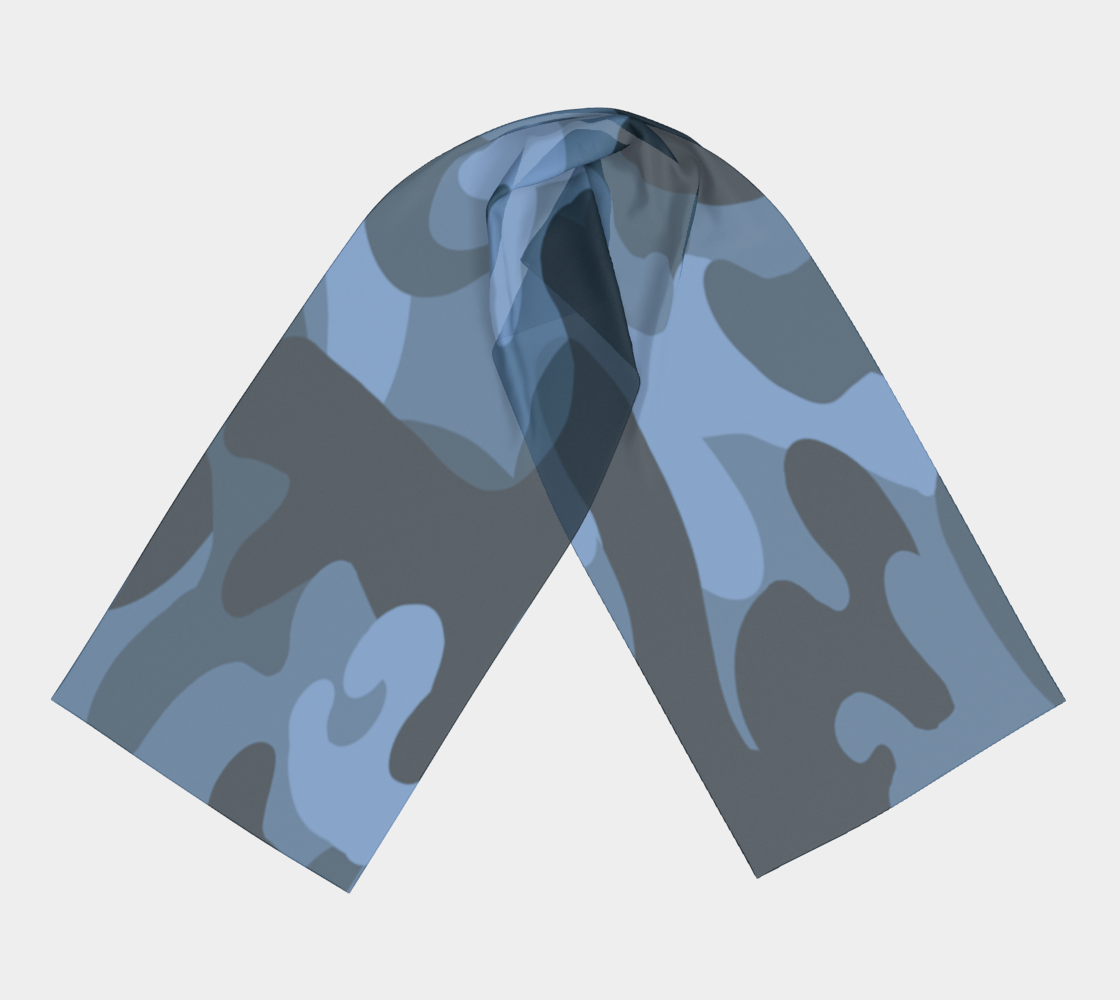Aperçu de Blue Camo Long Scarf #3