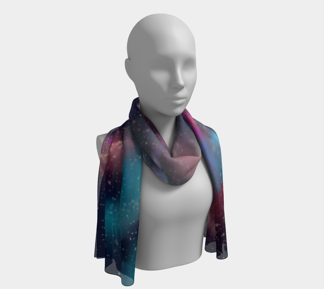 Aperçu de Rainbow Galaxy Long Scarf #1