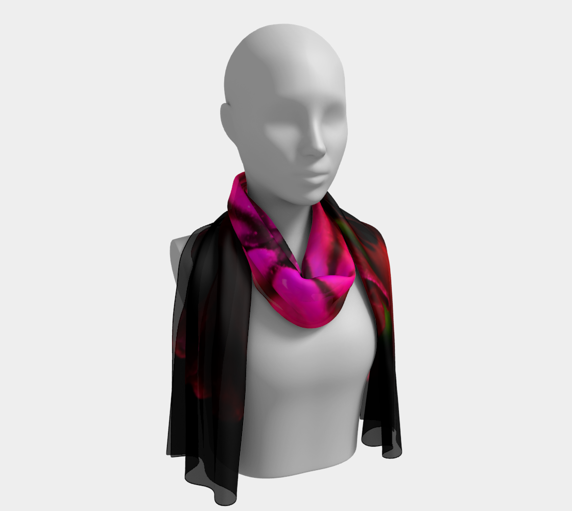 Purple Wild Flower Long Scarf preview