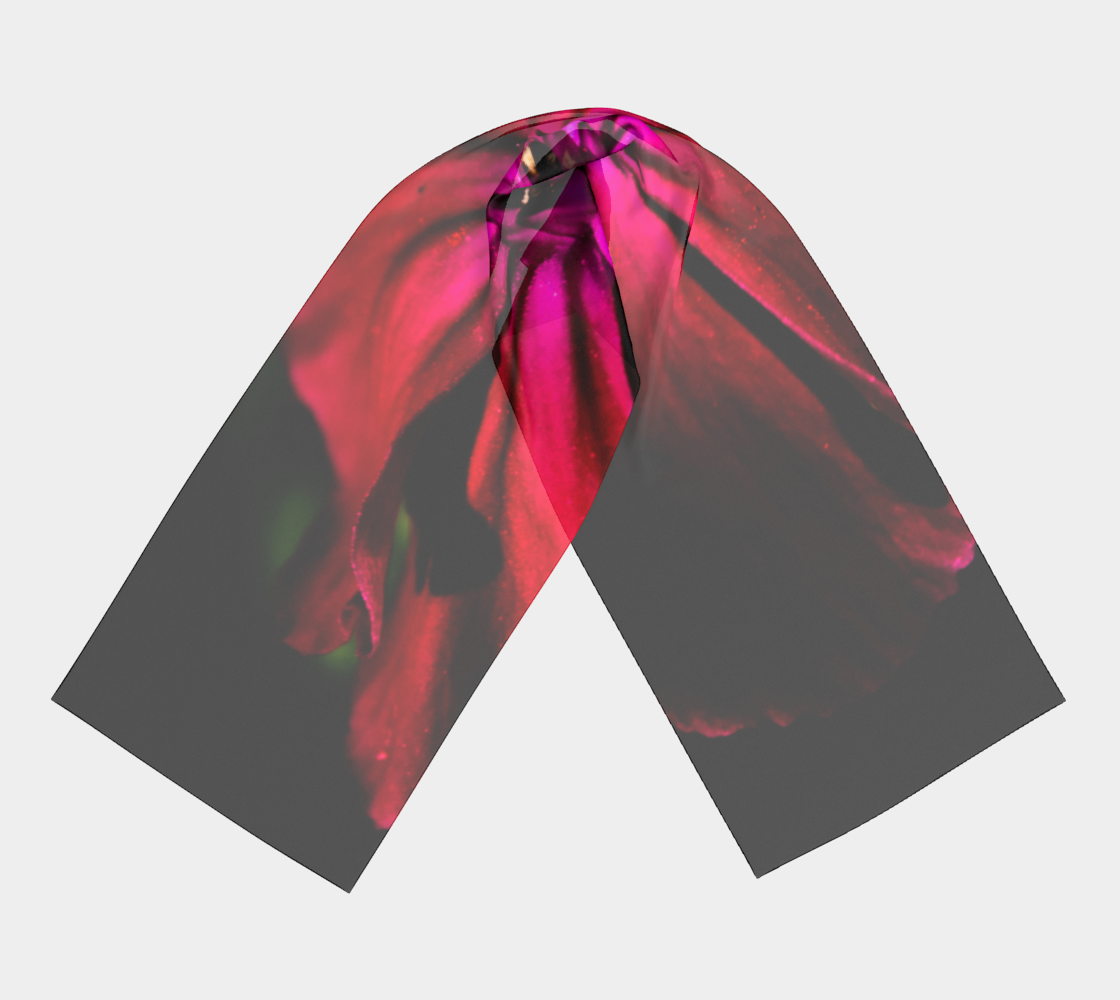 Purple Wild Flower Long Scarf preview #3