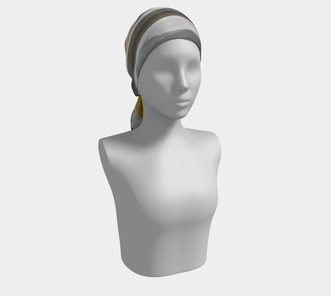 Liquid Black Gold Long Scarf preview #2