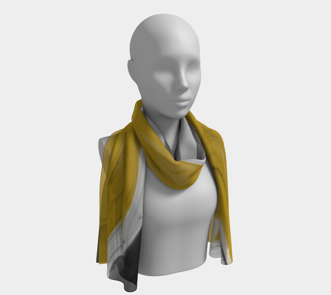 Liquid Black Gold Long Scarf preview #1
