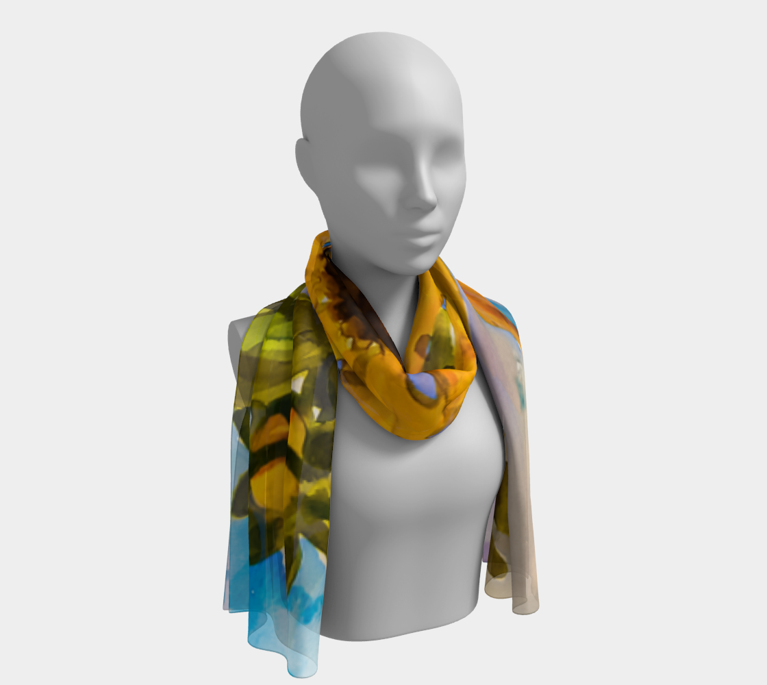 New Sunflowers Long Scarf preview #1