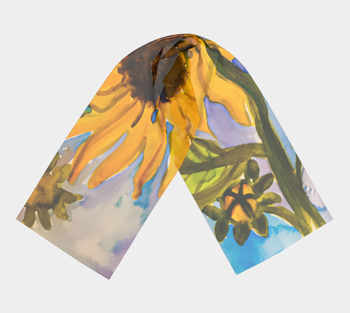 New Sunflowers Long Scarf preview #3