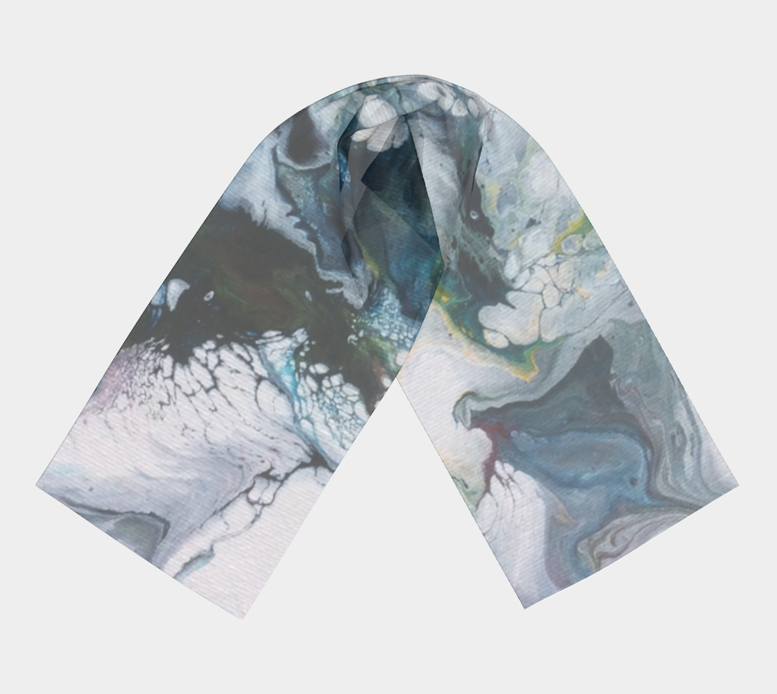 Aperçu de Le lys des glaces - Foulard long #3