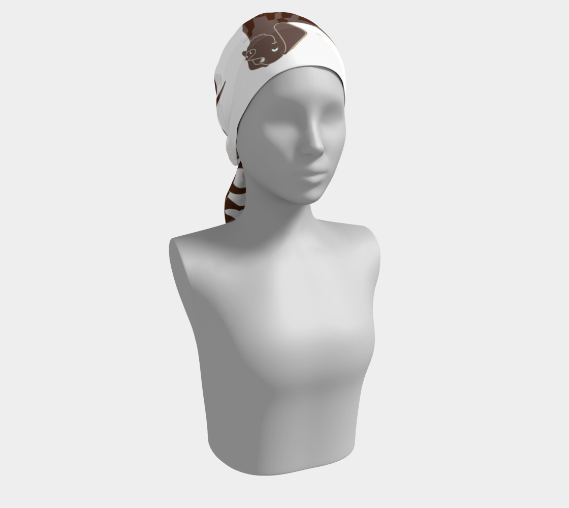 Labrador Retriever chocolate cartoon long scarf preview #2