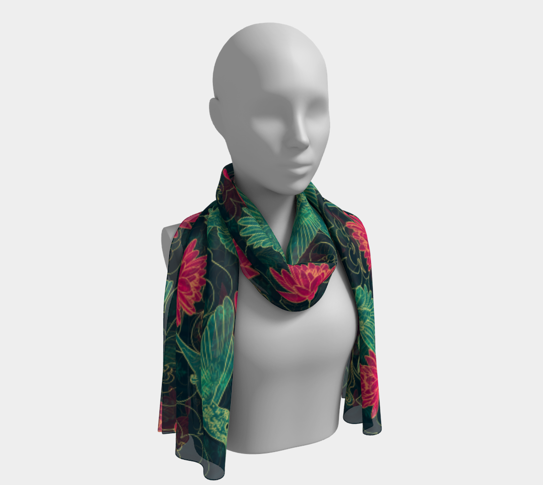 Hummingbirds Long Scarf  preview