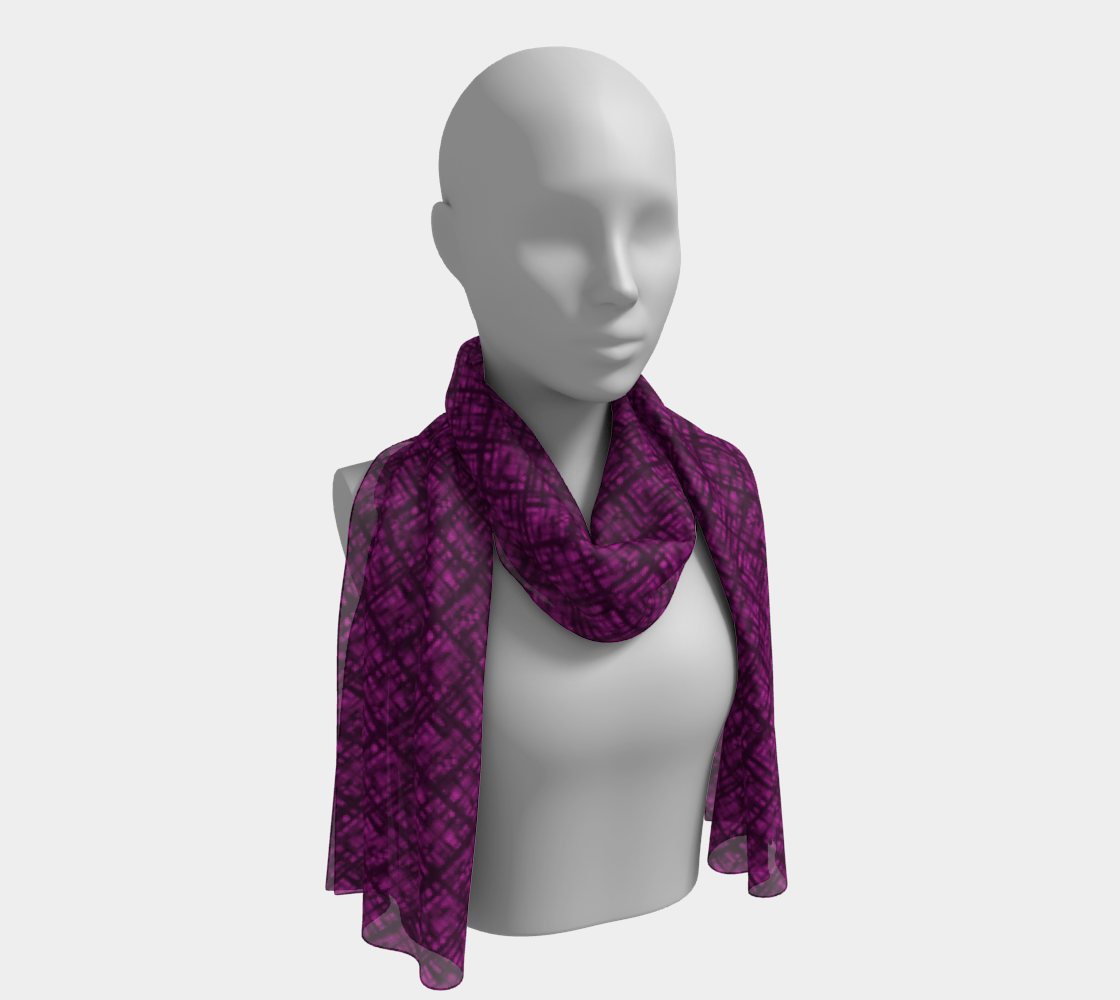 Diamond Raspberry long scarf 3D preview
