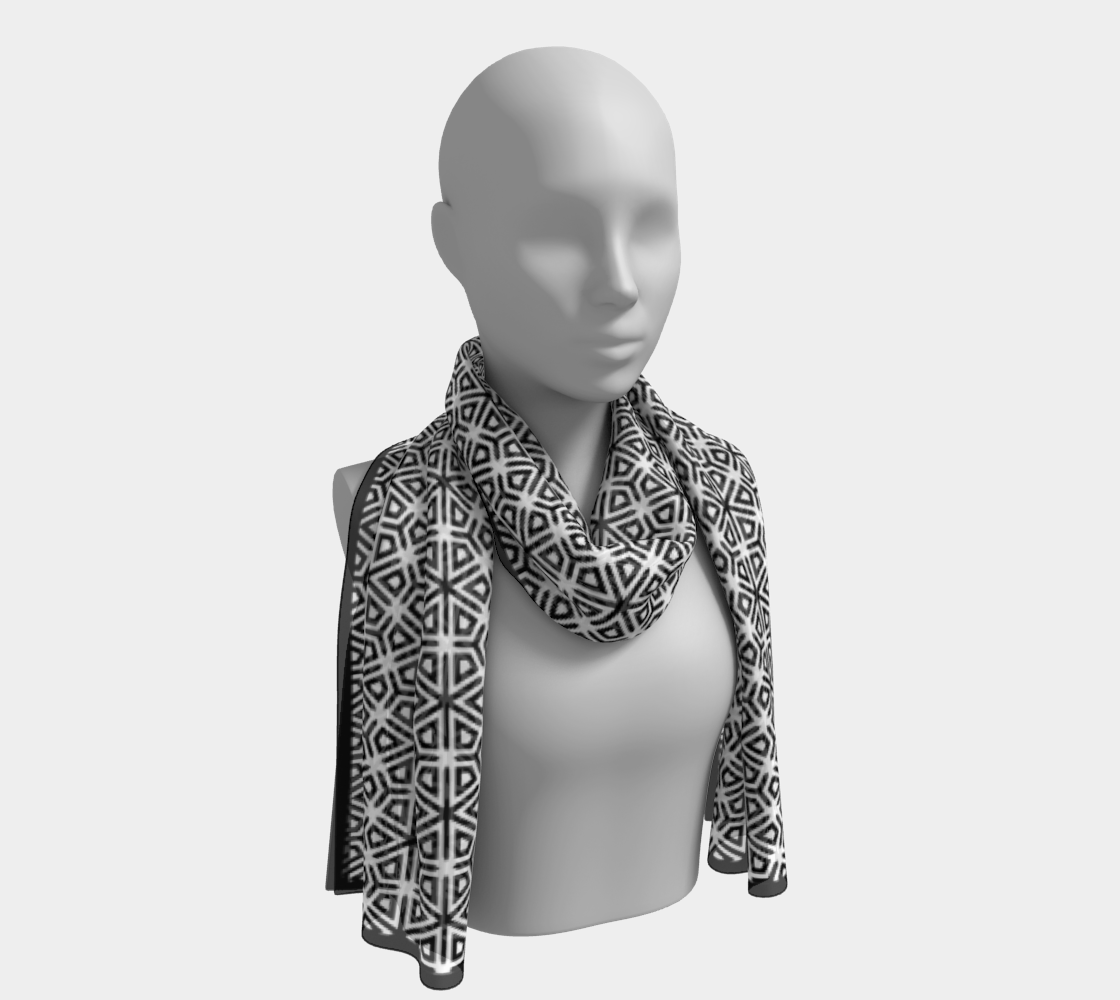 TriHexPoints400 Long Scarf preview