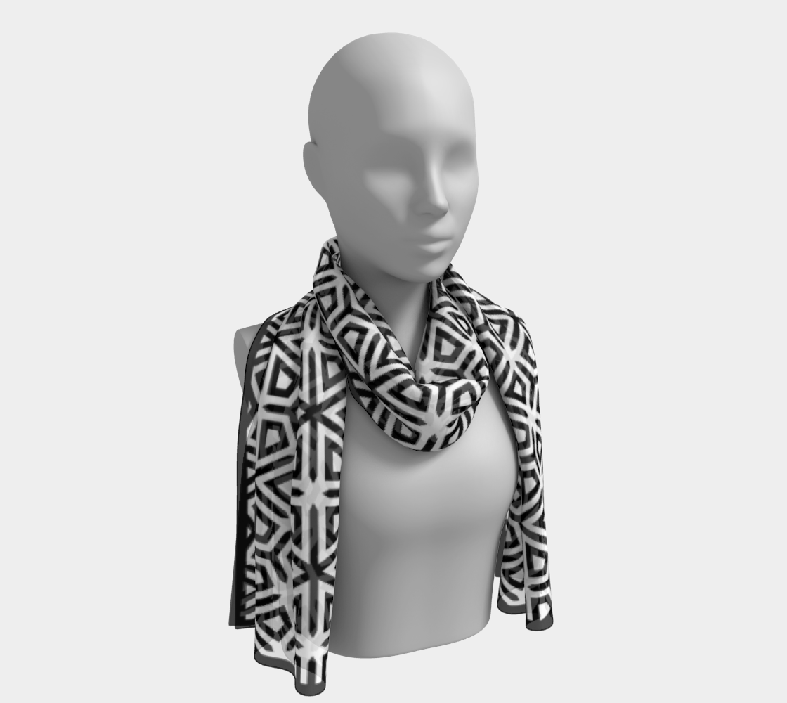 TriHexPoints800 Long Scarf preview