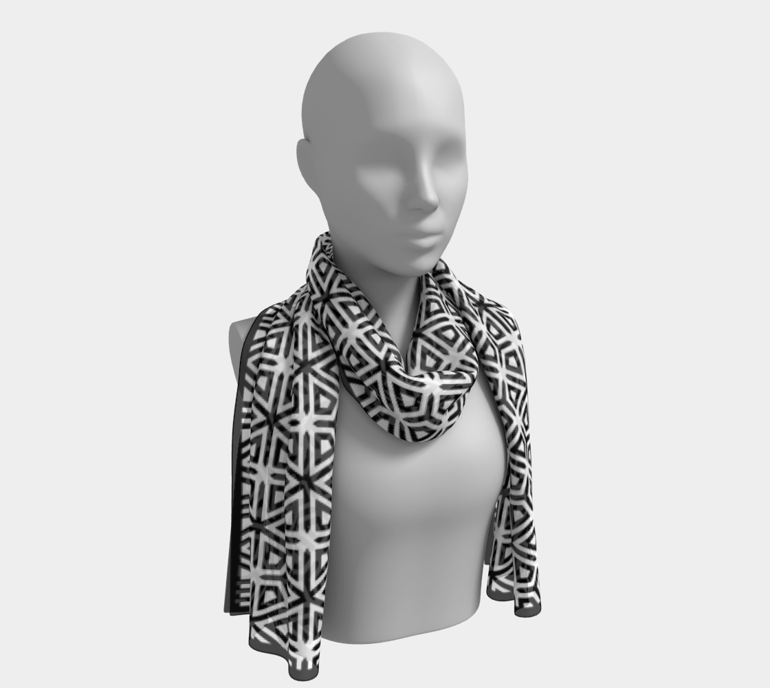 TriHexPoints600 Long Scarf preview