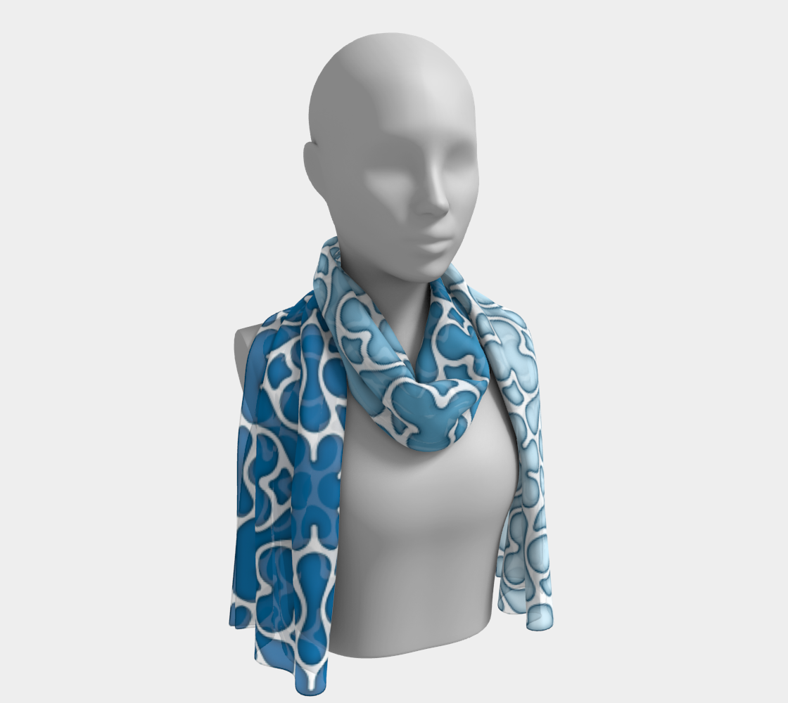 StainedGlass1200 IbizaBlue LongScarf preview #1