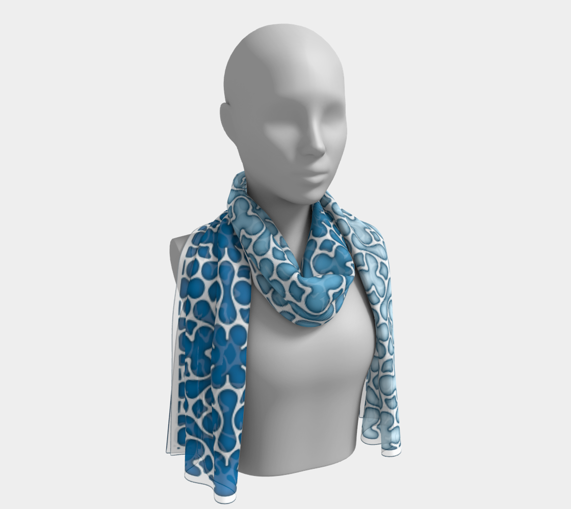 StainedGlass900 IbizaBlue LongScarf preview
