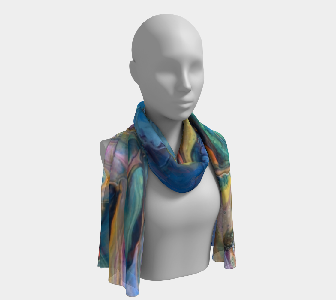 Aperçu de color flowing long scarf