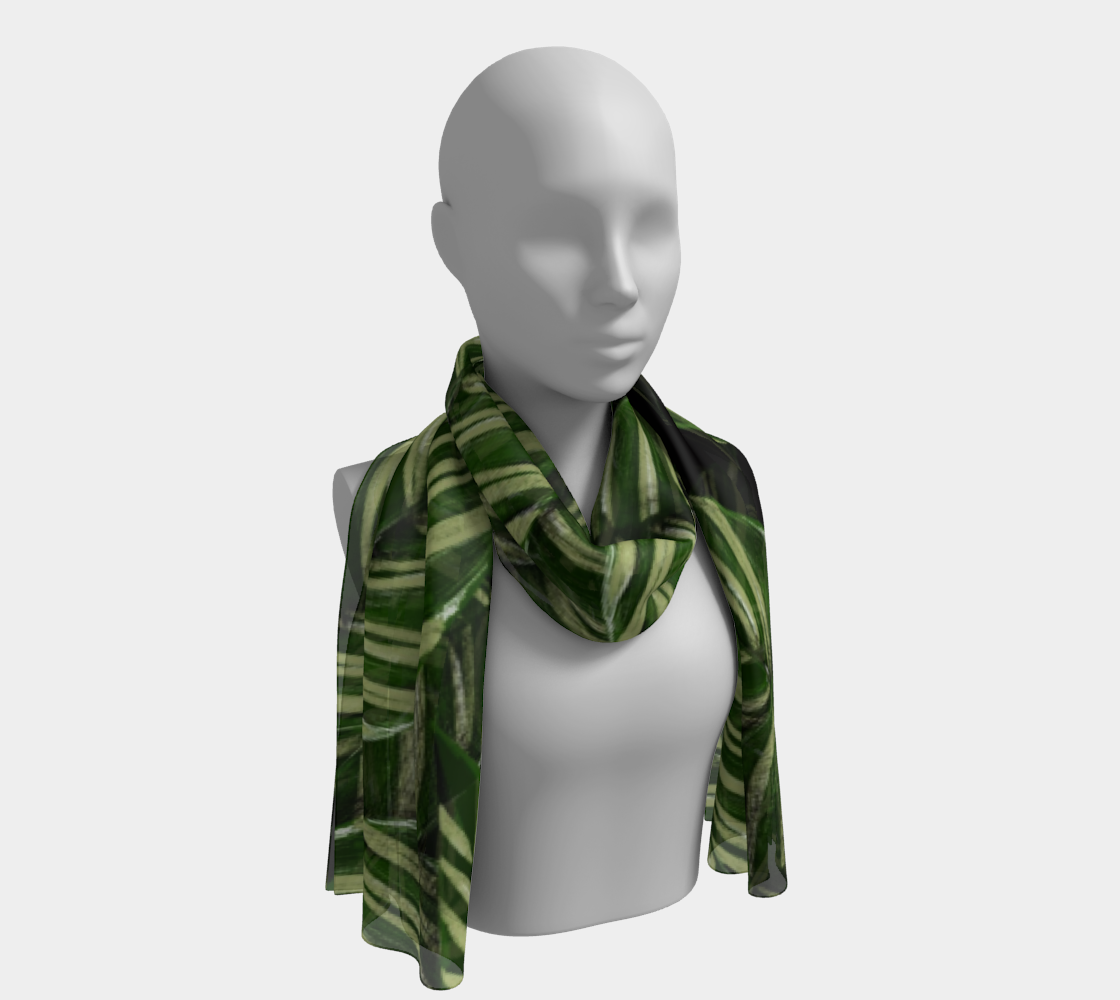 Leaves winter long scarf preview #1