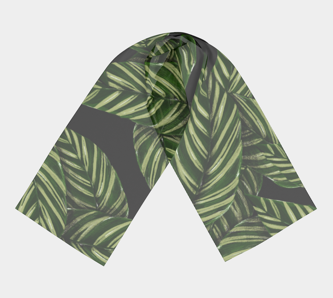 Leaves winter long scarf preview #3