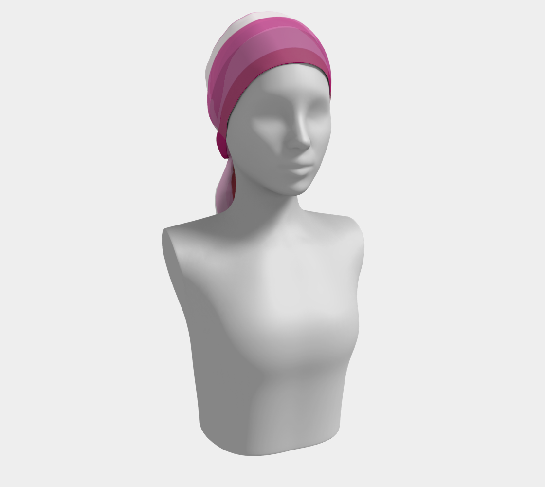 Lesbian Flag LGBTQ+ winter long scarf preview #2