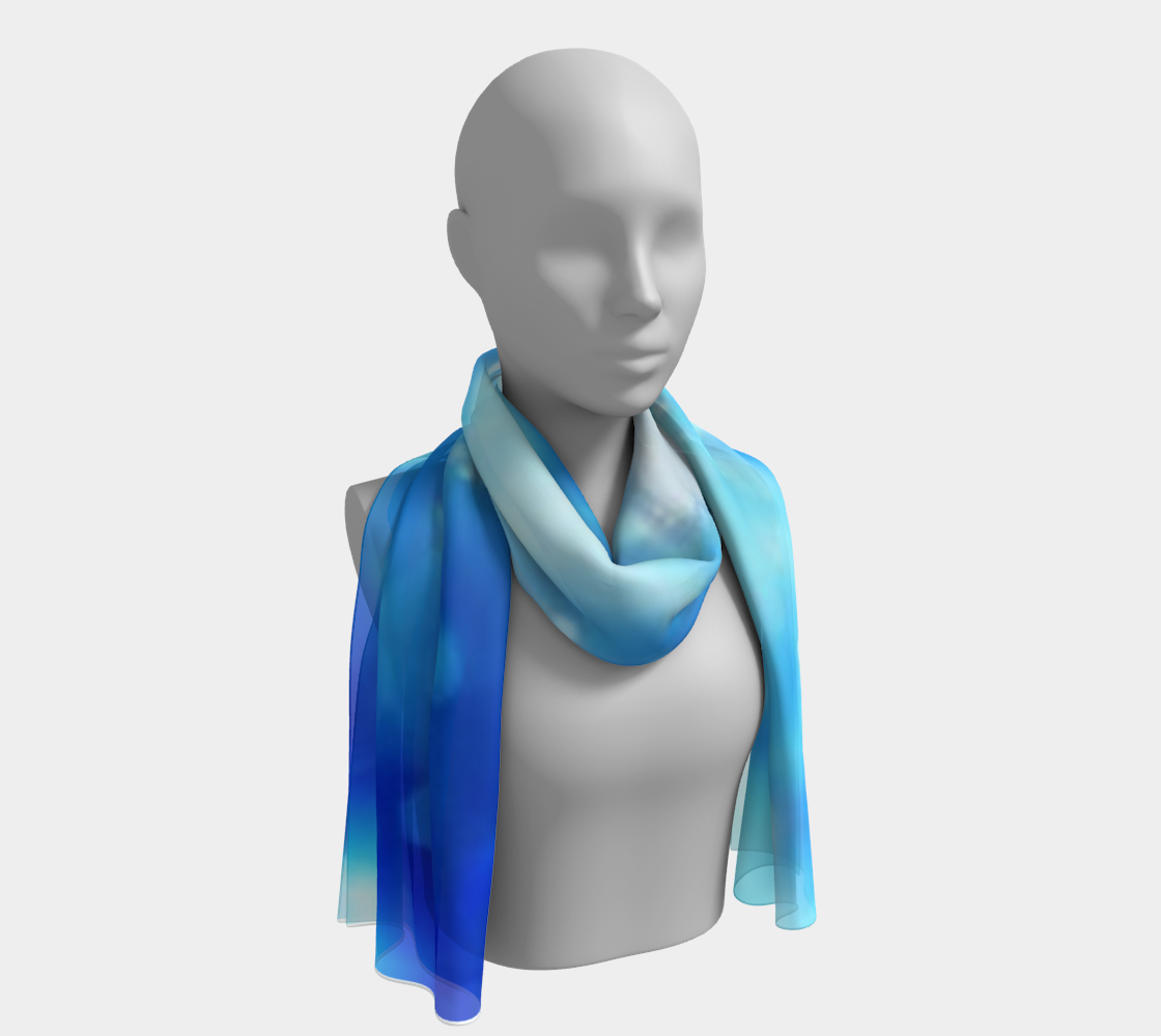 Liquid Blue winter long scarf preview #1