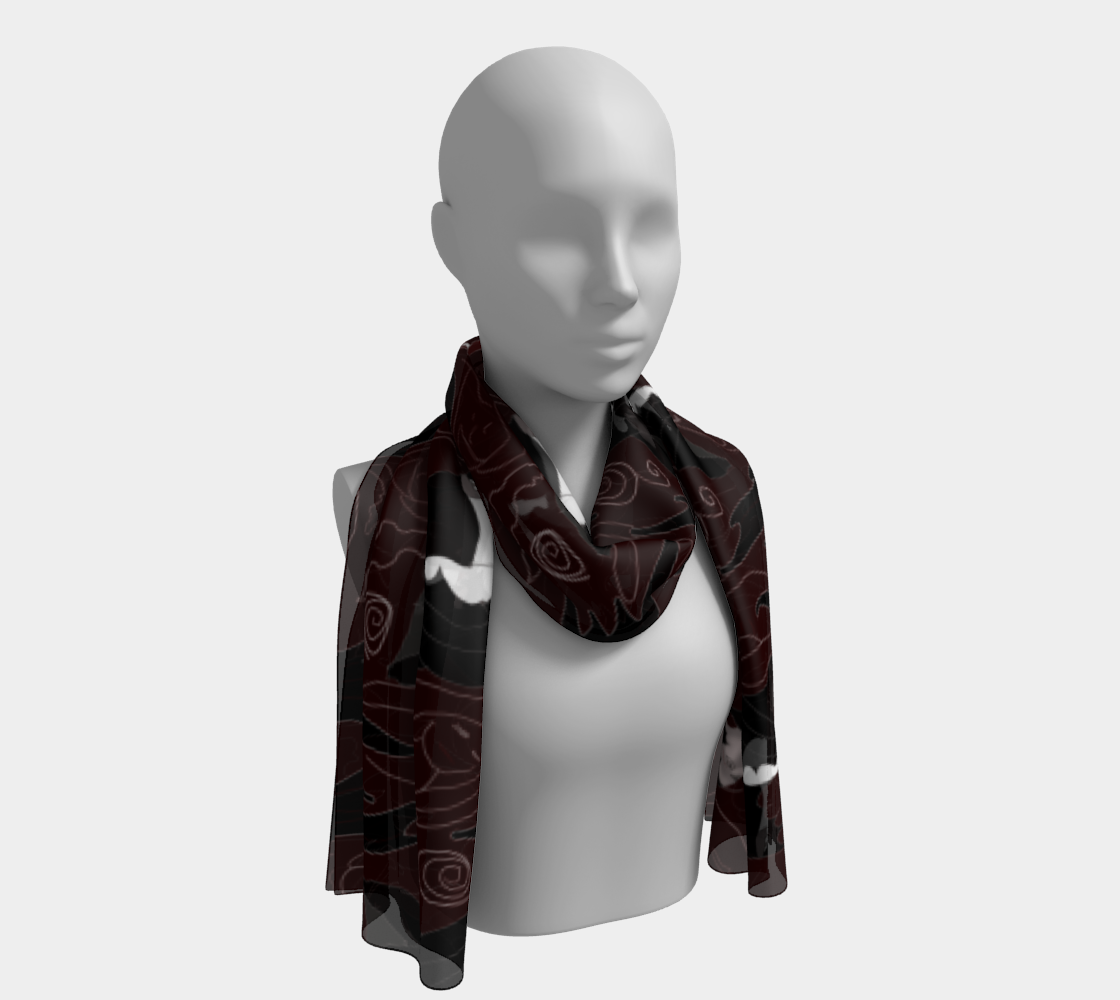 Vampire Pattern Long Scarf preview