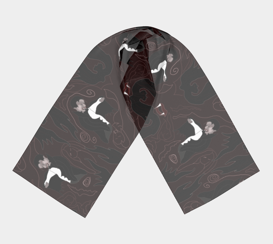Aperçu de Vampire Pattern Long Scarf #3
