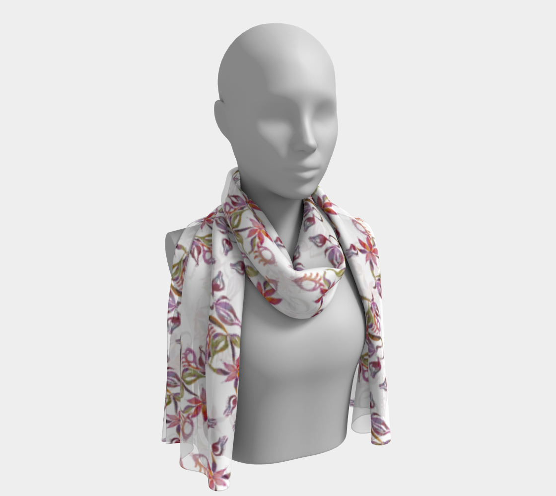 Surreal Flower Long Scarf preview