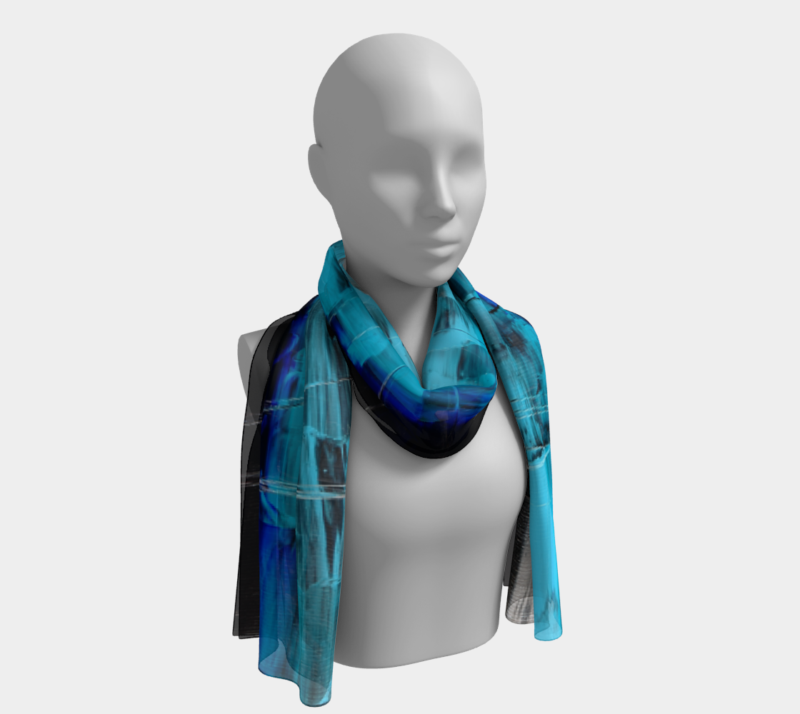 Waves Night Scarf 3D preview