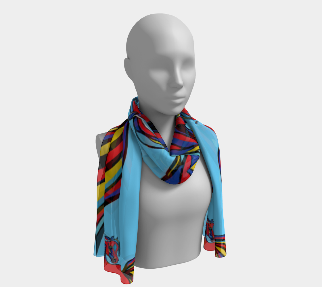 A Colorful Horse Long Scarf preview