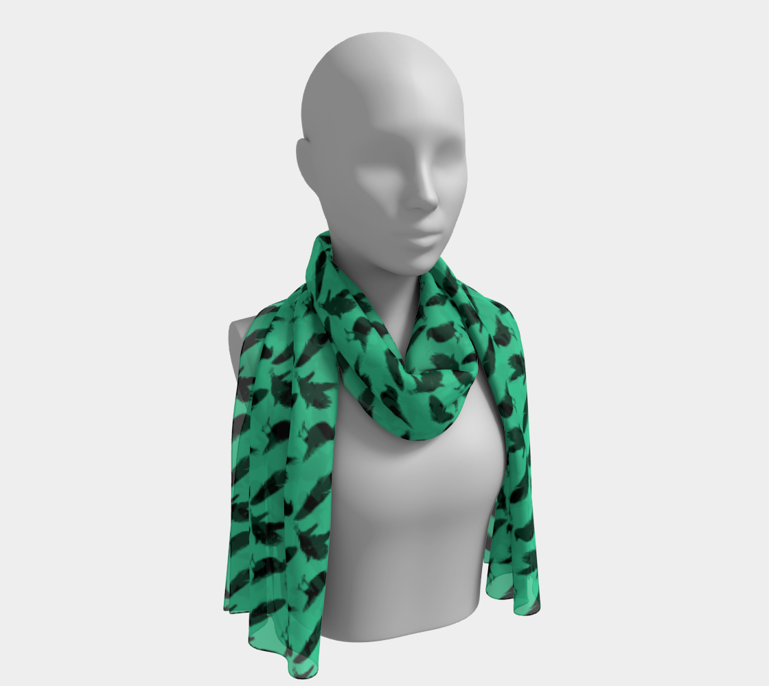 Mixed Crow Mint Long Scarf preview