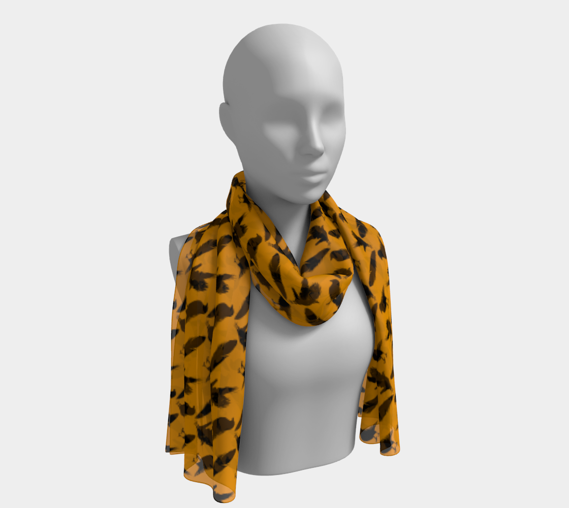 Mixed Crow Orange Long Scarf preview