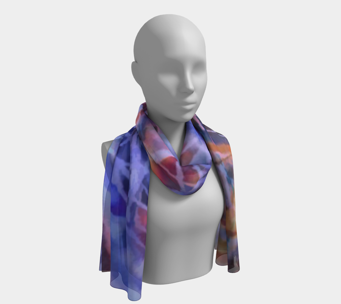 Coffee Cup Abstract Long Scarf preview