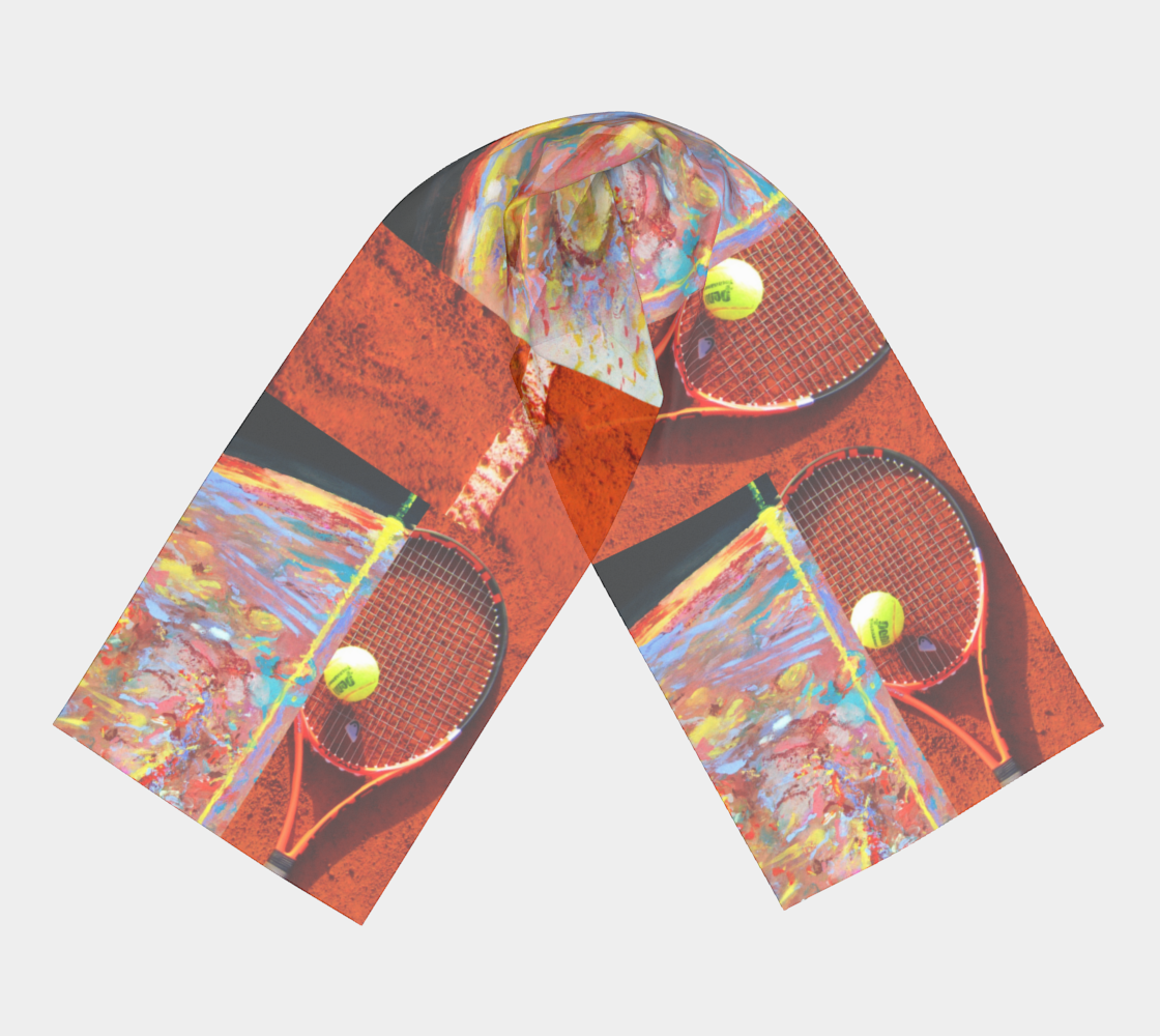 Red Planet Tennis Long Scarf preview #3