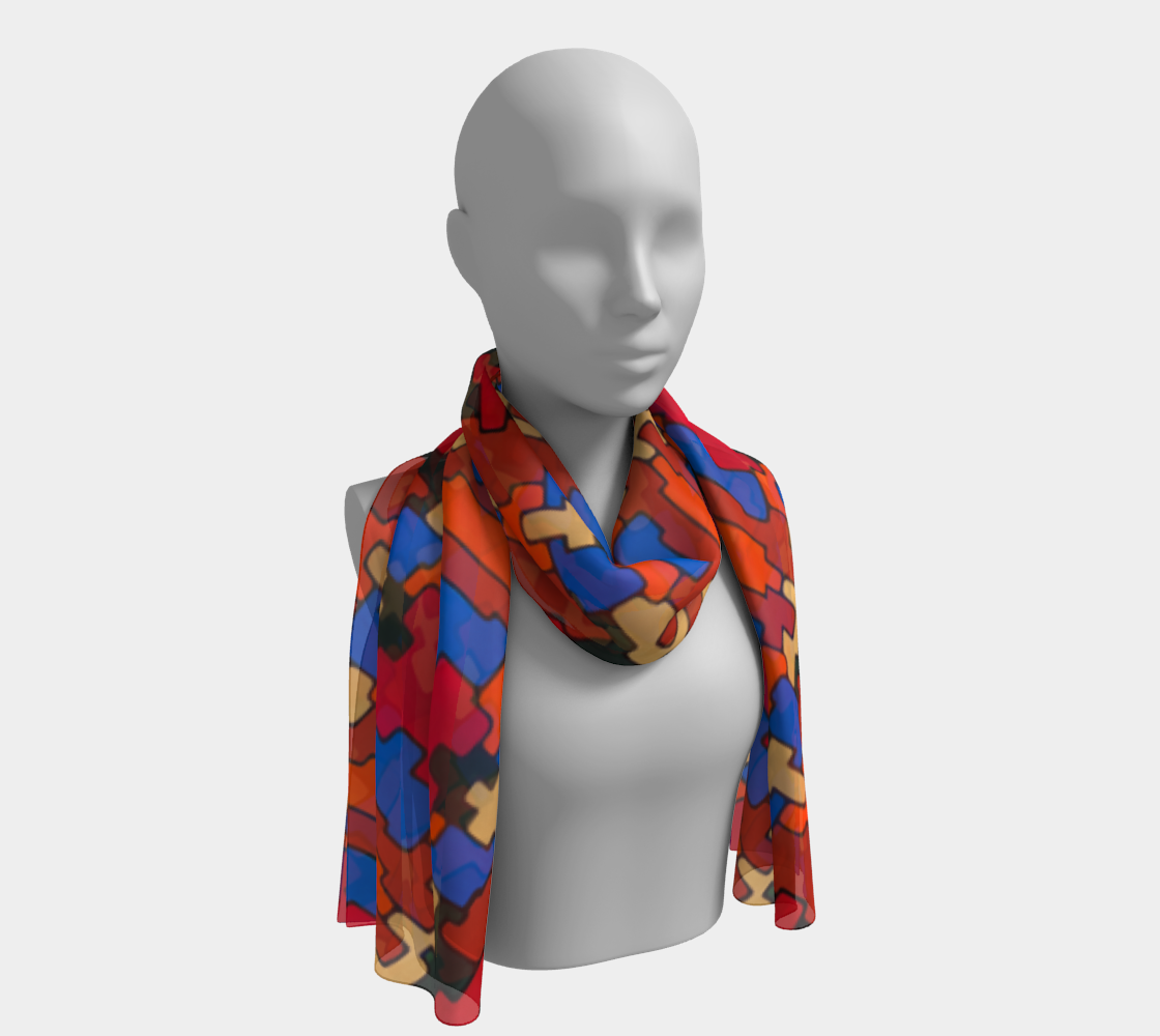Puzzled Long Scarf preview
