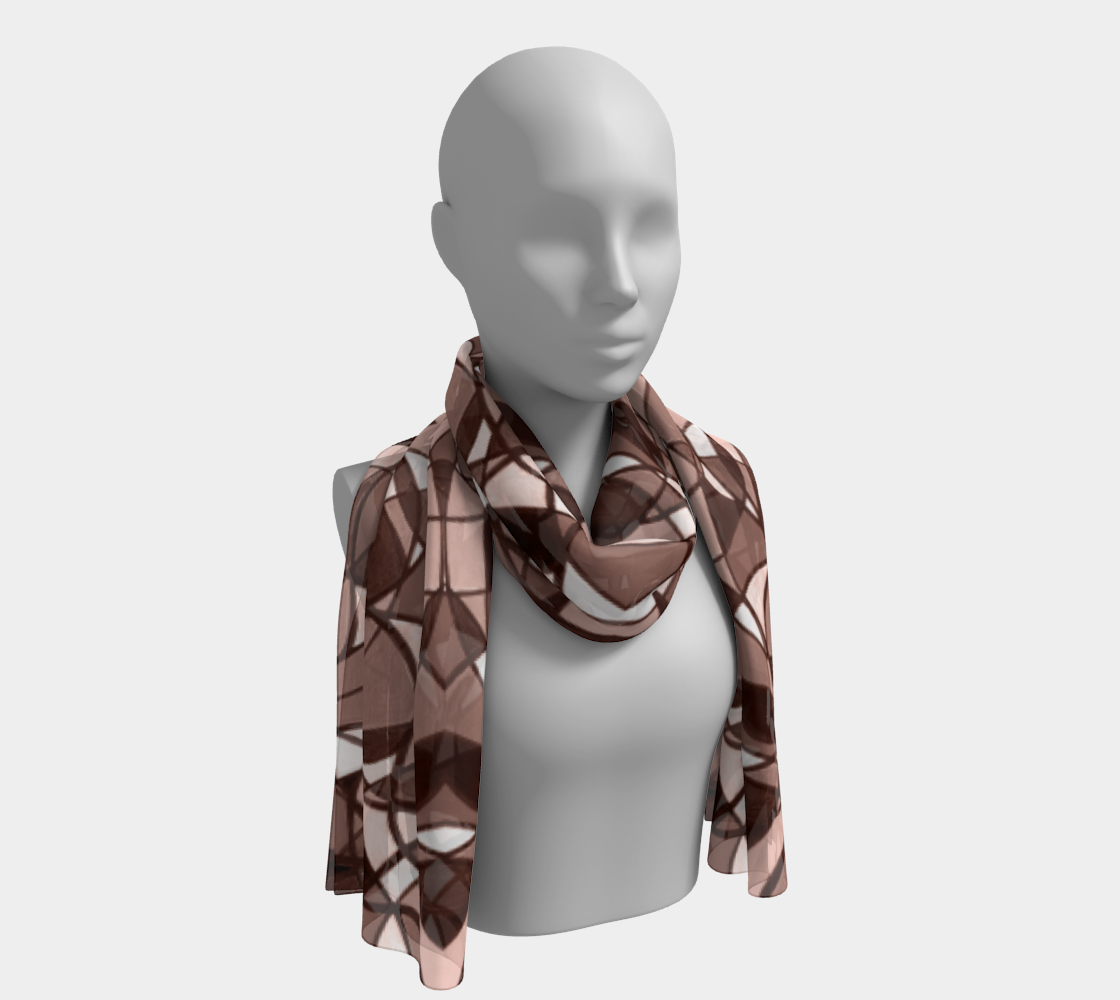 Mocha Long Scarf preview #1