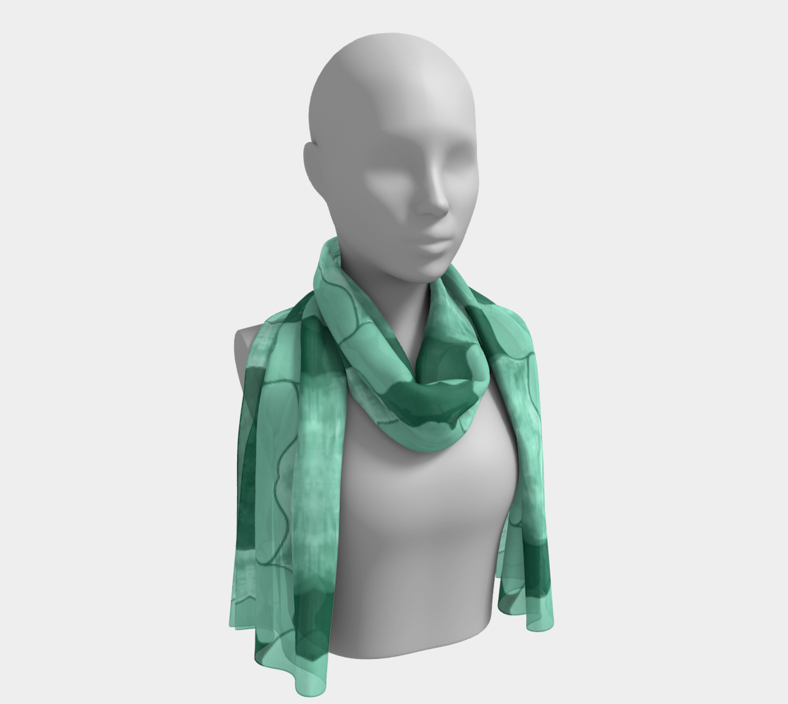 Lime Patchwork Long Scarf preview #1