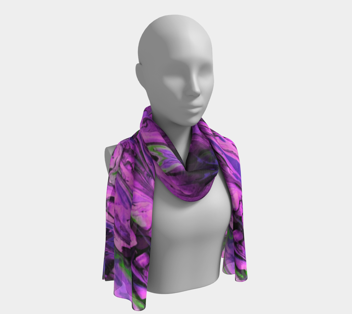Magenta Wave Long Scarf preview