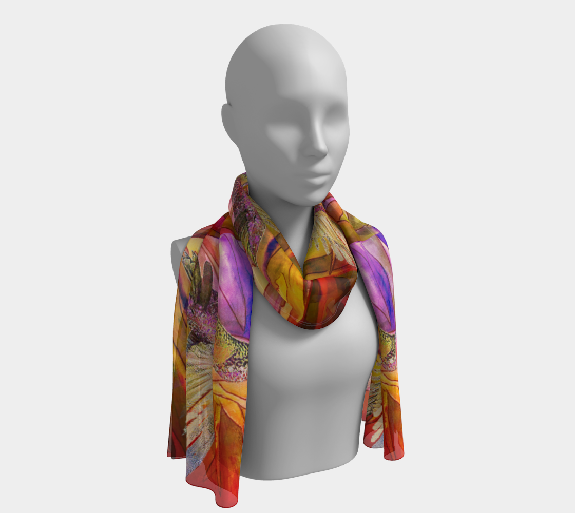 Hummingbird (long scarf) 3D preview