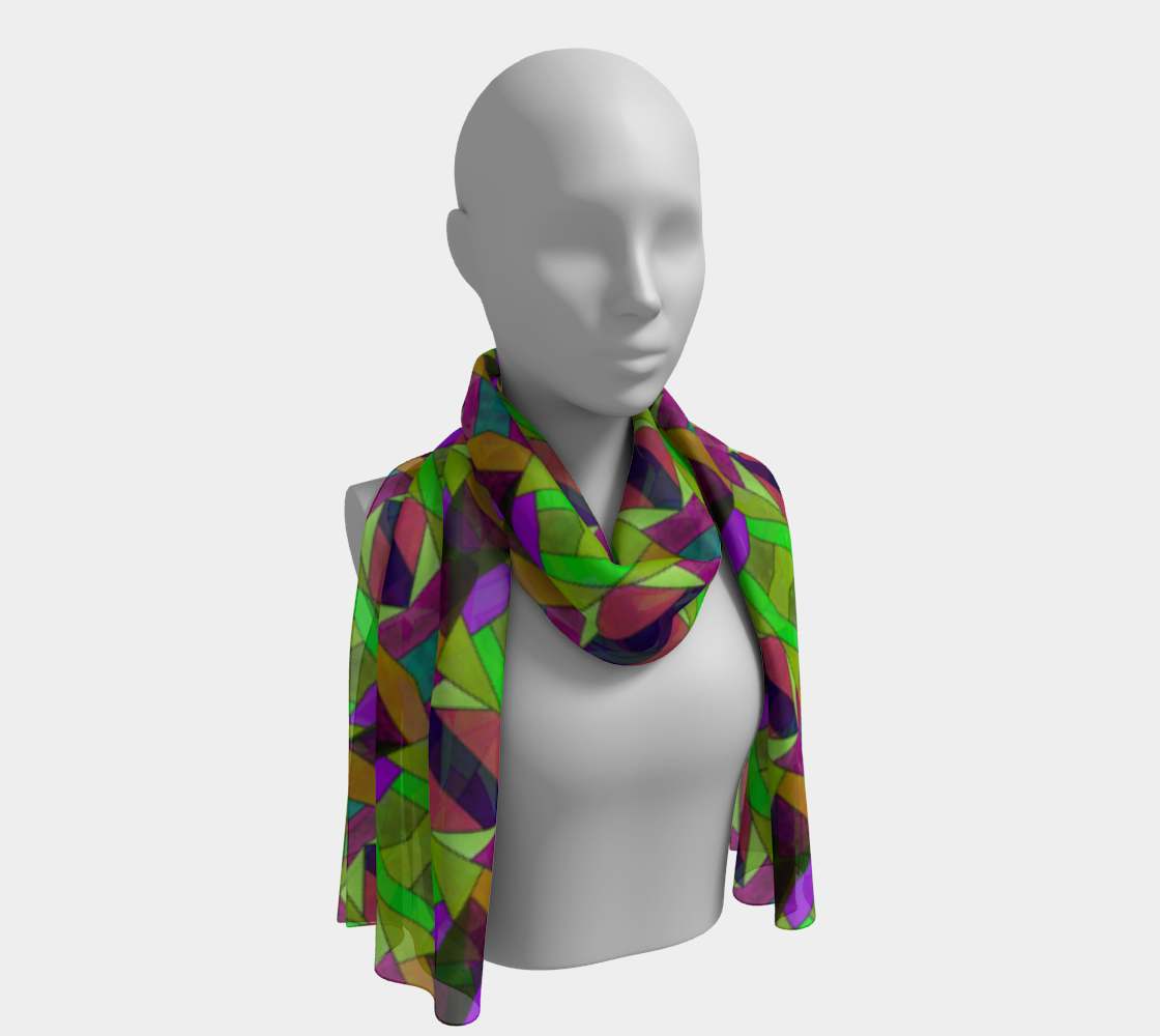 Green Weave Long Scarf preview