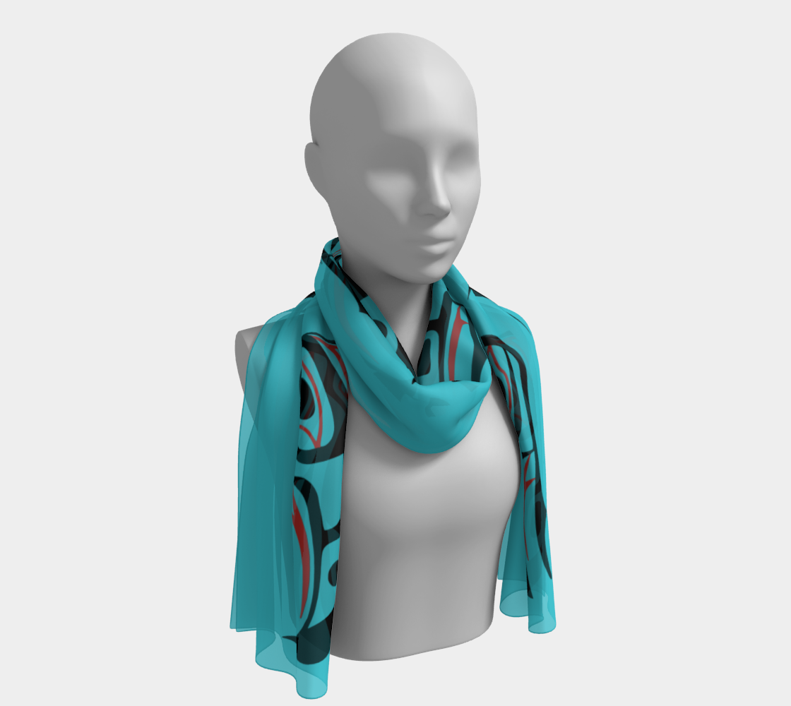 Lovebirds The Two Moieties - Teal Scarf preview