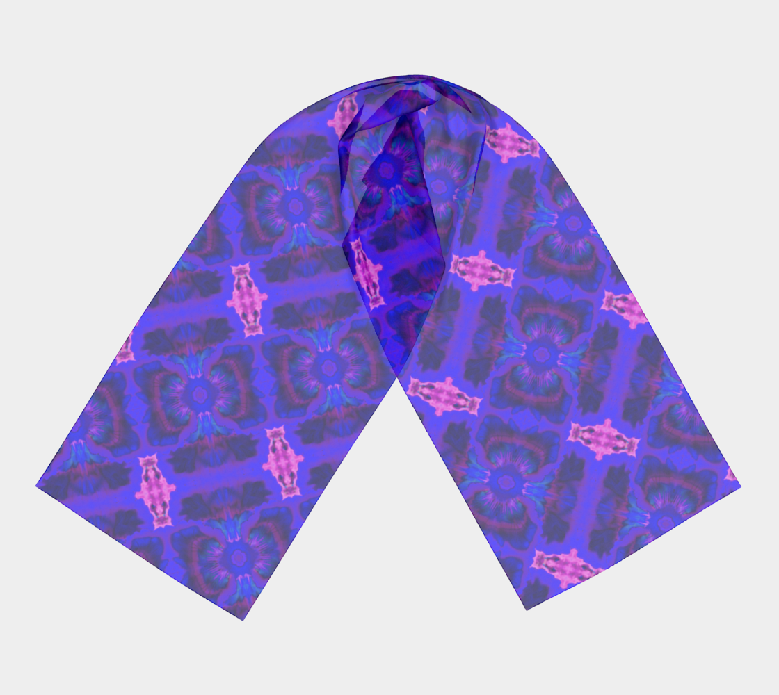 Dark Hibiscus Long Scarf preview #3