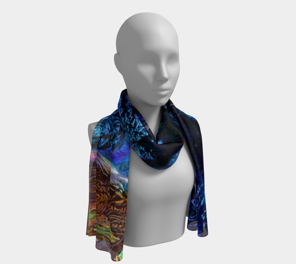 Oblong Scarf Strength Collection Blue Rivers 375 preview #1