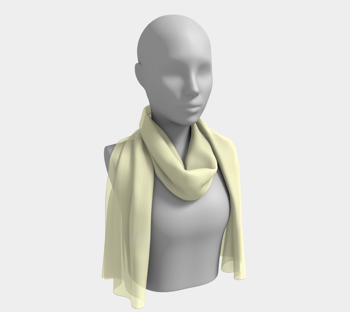 Aperçu de Faint Yellow-Long Scarf