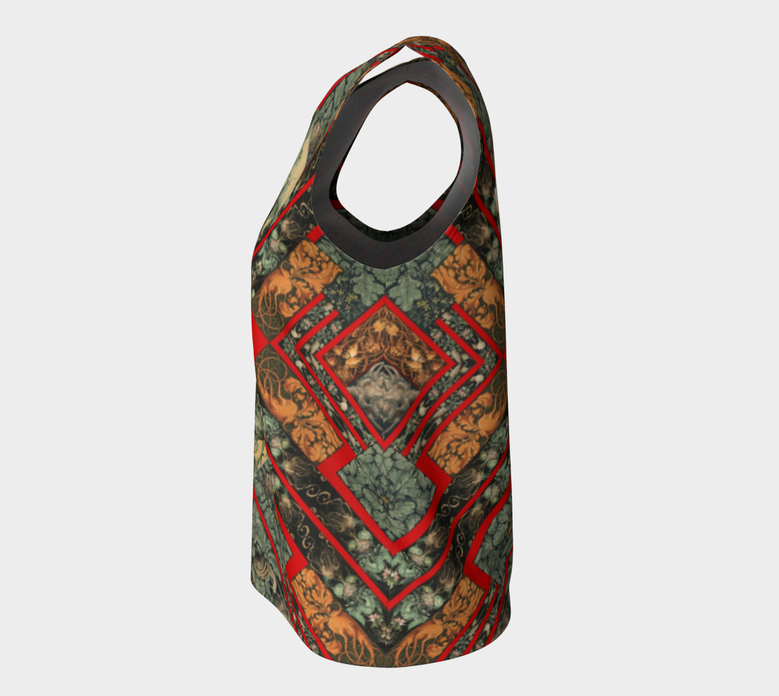 Night in the Garden of Victorian Vegetables Loose Tank Top preview #7